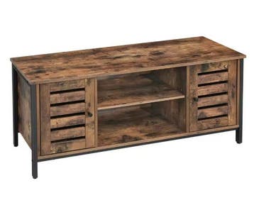 TV Meubel 110 cm – Industrieel Lowboard met Deuren en Vakken, Huis en Inrichting, Kasten | Televisiemeubels, Verzenden, Nieuw
