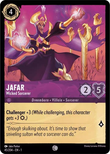 [45/204] - JAFAR - Wicked Sorcerer ENG NON-FOIL [M/NM], Verzamelen, Ophalen of Verzenden, Nieuw