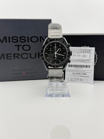 Omega x Swatch - MoonSwatch - Mission to Mercury - Zonder, Sieraden, Tassen en Uiterlijk, Horloges | Heren, Nieuw