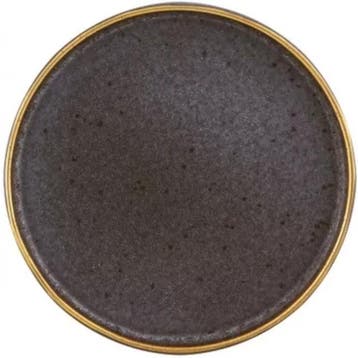 Borden | GOLD STONE | Keramiek | Zwart | 6 Stuks | Ø180mm, Verzenden, Nieuw in verpakking