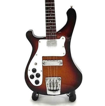 Miniatuur replica Rickenbacker basgitaar  McCartney Beatles, Ophalen of Verzenden, Nieuw, Pop, Beeldje of Miniatuur