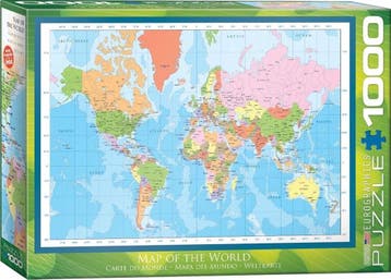 Map of the World Puzzel (1000 stukjes) | Eurographics -, Verzenden, Nieuw