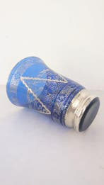 Murano - Vaas - Glas, Zilver - Art Deco, Antiek en Kunst, Antiek | Glas en Kristal