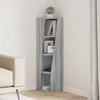 vidaXL Hoekkast Grijs Sonoma 27,5x27x102cm Bewerkt hout, Huis en Inrichting, Kasten | Overige, Verzenden, Nieuw