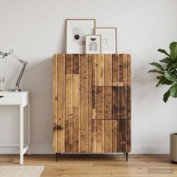 vidaXL Dressoir Oud hout 66 x 34,5 x 91,5 cm Bewerkt hout, Verzenden, Nieuw, Overige houtsoorten, Minder dan 50 cm