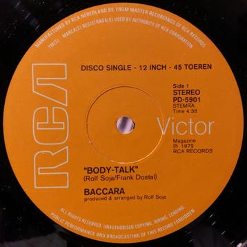Baccara - Body-Talk, Ophalen of Verzenden, Gebruikt