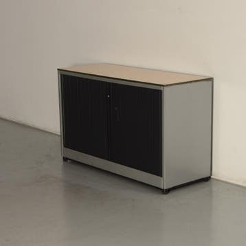 Ahrend roldeurkast, aluminium, 74 x 120 cm, incl. 1 legbord,, Huis en Inrichting, Ophalen of Verzenden, Nieuw