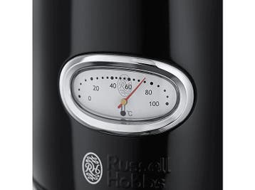 Russell Hobbs -  Retro 21671-70 Classic Noir, Witgoed en Apparatuur, Waterkokers, 1 tot 2 liter, Verzenden, Nieuw