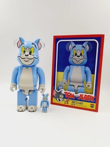Tom &Jerry x Medicom toy - Be@rbrick Tom Classic Color (Tom, Antiek en Kunst