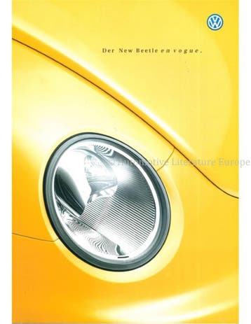 2000 VOLKSWAGEN NEW BEETLE BROCHURE DUITS, Nieuw, Volkswagen, Author