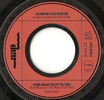 vinyl single 7 inch - Herman Van Keeken - Kom Maar Dicht..., Verzenden, Zo goed als nieuw, 7 inch, Pop