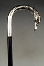 Wandelstok - .800 zilver, Antiek en Kunst