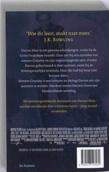 Cirque du freak / De wereld van Darren Shan / 1-3, Boeken, Verzenden, Gelezen, Darren Shan