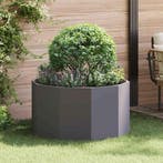 vidaXL Plantenbak Zwart 90 x 90 x 50 cm Staal, Tuin en Terras, Bloembakken en Plantenbakken, Verzenden, Nieuw, Metaal, 60 tot 100 cm