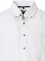Linnen Casa Moda Wit Overhemd Button Down Boord, Verzenden, Nieuw, Wit