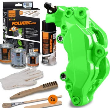 Foliatec Remklauwlakset – NEON groen – 4 Componenten, Verzenden