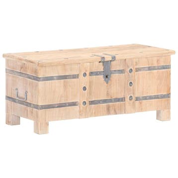 vidaXL Opbergkist 90x40x40 cm massief acaciahout, Verzenden, Nieuw