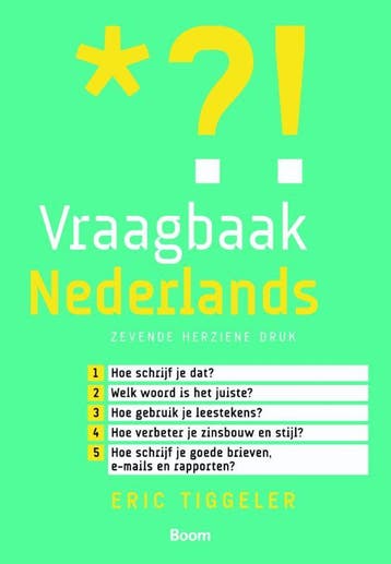 Vraagbaak Nederlands - Eric Tiggeler 9789058754264, Verzenden, Gelezen, Eric Tiggeler