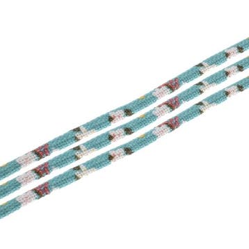 1 meter Trendy gestikt koord 6mm light blue (Sieraden koord), Ophalen of Verzenden, Nieuw, Draad