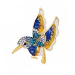 Fako Bijoux - Broche - Vogel - 42x41mm - Blauw, Verzenden, Nieuw