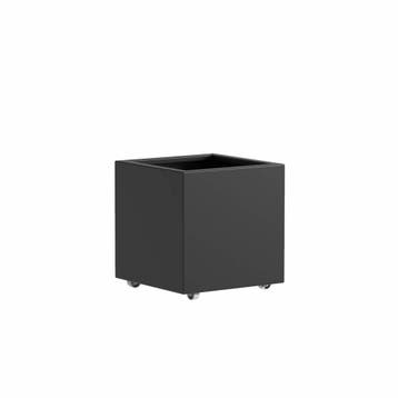 Aluminium plantenbak 60x60x60cm - Met wielen, Vierkant, Nieuw, Metaal, 60 tot 100 cm