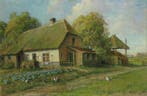 Jet Terlouw-Bouter (1896-1976) - Boerderij met hooiberg