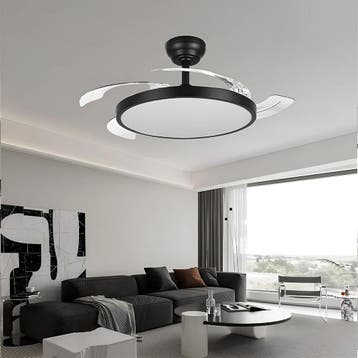 Plafondventilator met Lamp - Brinton Zenin - Aanpasbare, Ophalen of Verzenden, Nieuw, Metaal