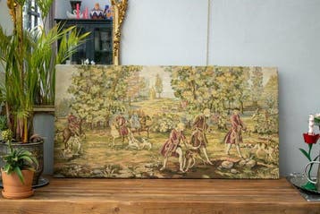 nobele drijfjacht - Wandtapijt - 60 cm - 120 cm - drijfjacht