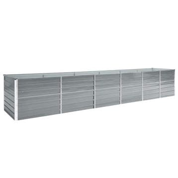 vidaXL Plantenbak verhoogd 480x80x77 cm gegalvaniseerd staal, Tuin en Terras, Bloembakken en Plantenbakken, 100 cm of meer, Verzenden