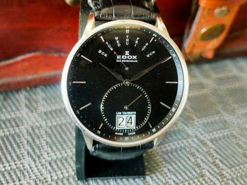 Edox - Les Vauberts Big Date Retrograde - Zonder, Nieuw