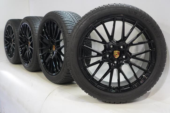 Porsche Cayenne Coupé 21 inch velgen Michelin Winterbanden O, Auto-onderdelen, Banden en Velgen, Velg(en), Gebruikt, 21 inch, Winterbanden