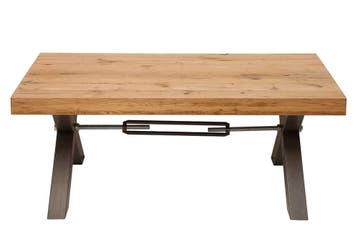 Massief houten salontafel THOR 110cm wild eiken geolied, Ophalen of Verzenden, Nieuw