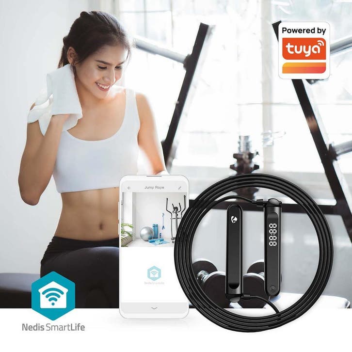 Slimme 2-in-1 Bluetooth Springtouw | Fitness Jump Rope, Sport en Fitness, Springtouwen, Nieuw, Verzenden