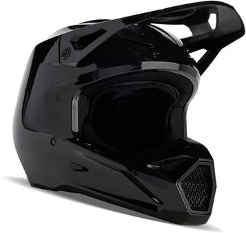 FOX V1 Solid Zwart Crosshelm, Nieuw met kaartje, Overige merken, Heren, Offroadhelm