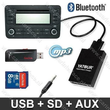 Yatour MP3 USB AUX Bluetooth* voor af-fabriek radios, Ophalen of Verzenden, Nieuw