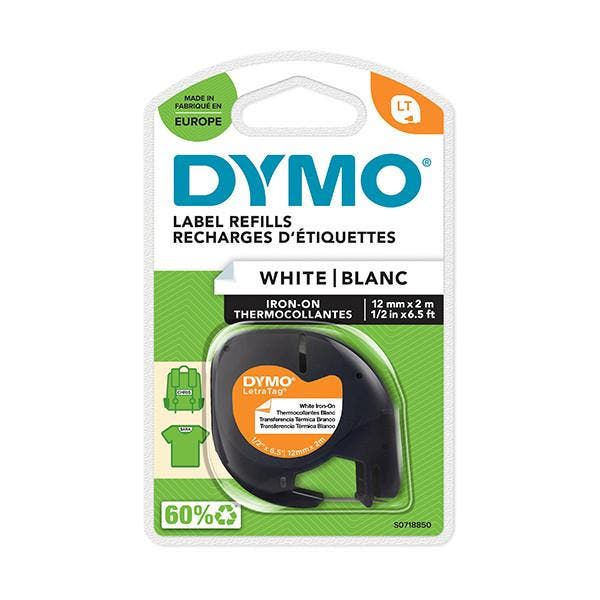 Dymo S0718850 / 18769 tape wit opstrijkbaar 12 mm, Computers en Software, Printerbenodigdheden, Printertape, Nieuw, Verzenden
