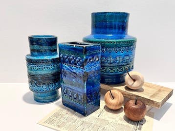 Bitossi - Aldo Londi - Vaas (3) - Rimini Blu - Keramiek, Antiek en Kunst