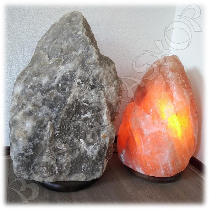 Himalaya Zoutlampen - Oranje, Wit, Zwart, Rood - Alle Maten, Huis en Inrichting, Lampen | Tafellampen, Minder dan 50 cm, Nieuw