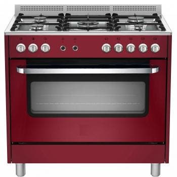 Gasfornuis met grote elektrische oven, Zakelijke goederen, Horeca | Keukenapparatuur, Ophalen of Verzenden, Nieuw zonder verpakking