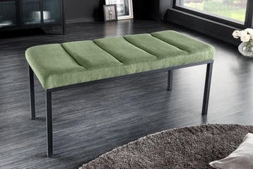 Design bank PETIT BEAUTE 80cm groen koord zwart frame -, Huis en Inrichting, Banken | Bankstellen, Ophalen of Verzenden, Nieuw