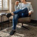 2dekans | Pantoffels Heren - Sloffen - Maat 44/45 - 44/45, Ophalen of Verzenden, Zo goed als nieuw, Comfeet, Zwart