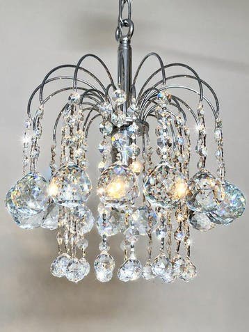 Swarovski - Plafondlamp - Kristal, Bladgoud