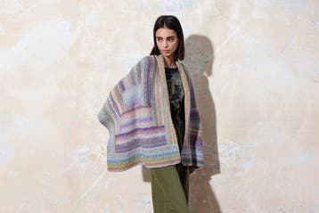 Breipatroon Omslagdoek Farah met kleurverloop van Magnolia, Hobby en Vrije tijd, Breien en Haken, Ophalen of Verzenden, Nieuw