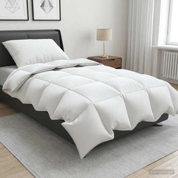 vidaXL Dekbed FULDA 135 x 220 cm 4 seizoenen 210 GSM 90%, Verzenden, Nieuw, Wit