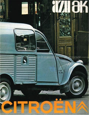 1969 CITROEN AZU AK BROCHURE NEDERLANDS, Nieuw, Author