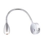 Båtsystem Leia LX1 Flexibele LED Leeslamp Chroom met USB poo, Ophalen of Verzenden, Nieuw