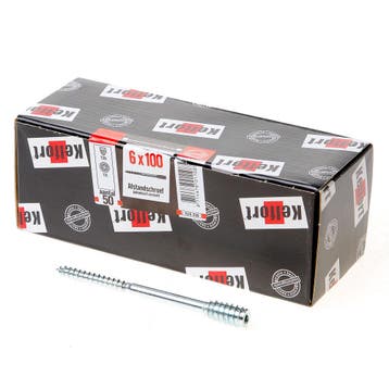 OUTLET Kelfort Afstandschroef verzinkt 6.0 x 100mm torx 25, Ophalen of Verzenden, Nieuw