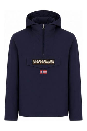 Napapijri Winterjas Jongens in maat 176 Blauw, Verzenden, Zo goed als nieuw, Napapijri, Jongen of Meisje