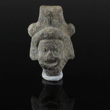 Oud-Romeins Brons Fragment van een handvat met een, Verzamelen