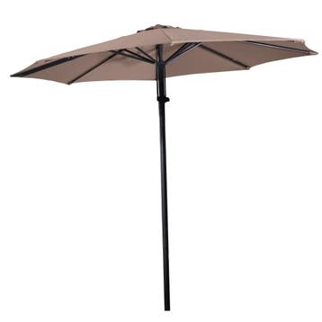 Libra pushup parasol Ø3mtr - taupe, Ophalen of Verzenden, Nieuw